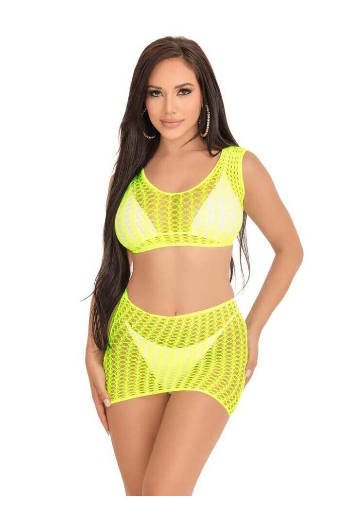 Leg Avenue Weekend Getaway Crop Top Set in One Size 5