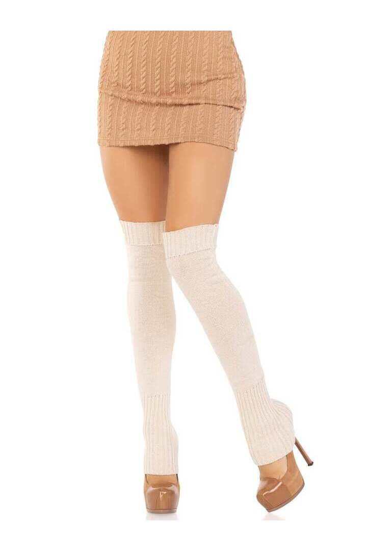 Leg Avenue Willa Knit Leg Warmers in One Size 2