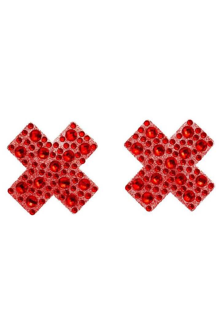 Leg Avenue X-Factor Rhinestone Nipple Covers in One Size 3