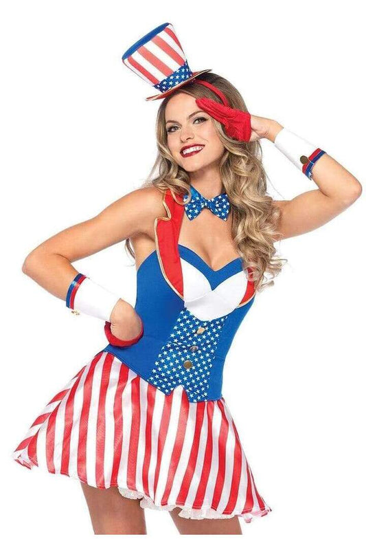 Leg Avenue Yankee Doodle Darlin' Costume Red/White/Blue in Medium/Large