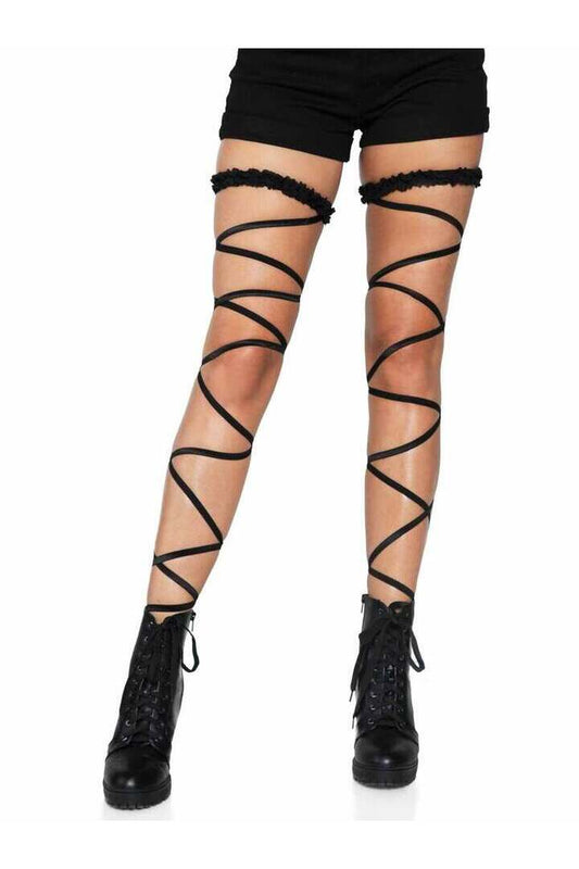 Leg Avenue Yuna Garter Leg Wraps in One Size 1