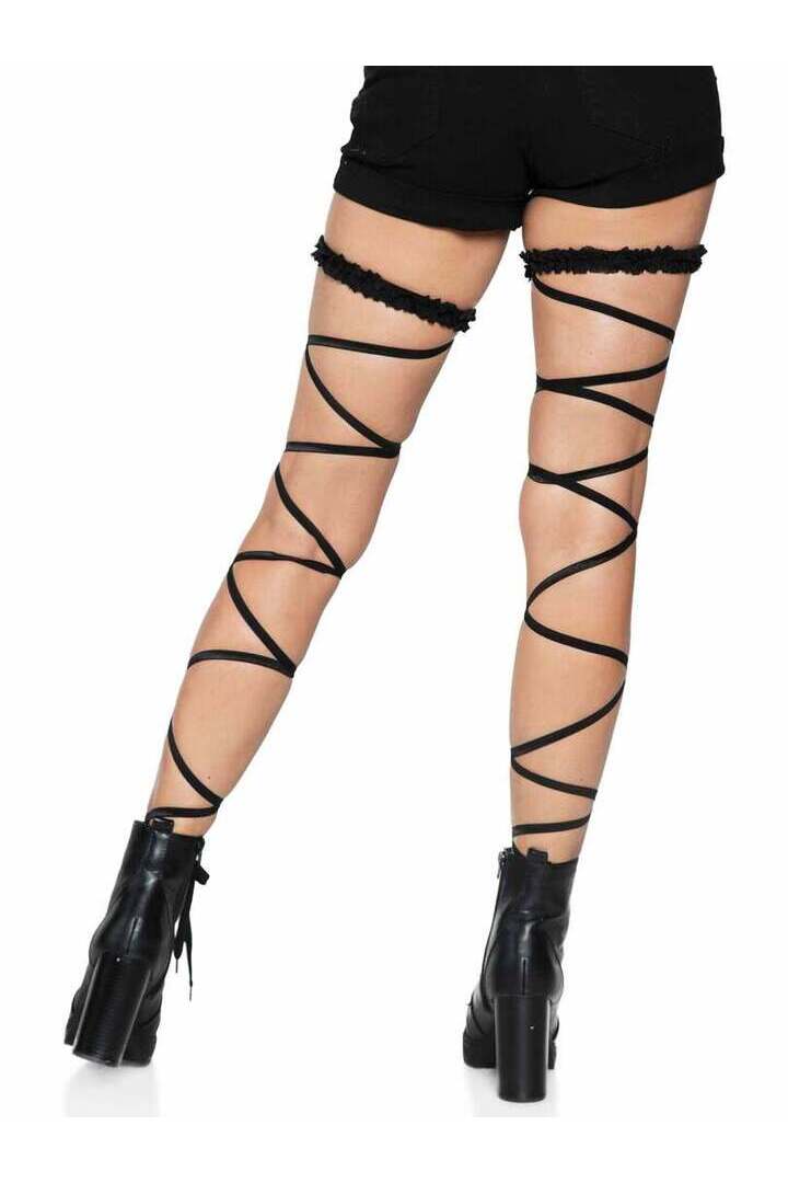Leg Avenue Yuna Garter Leg Wraps in One Size 2