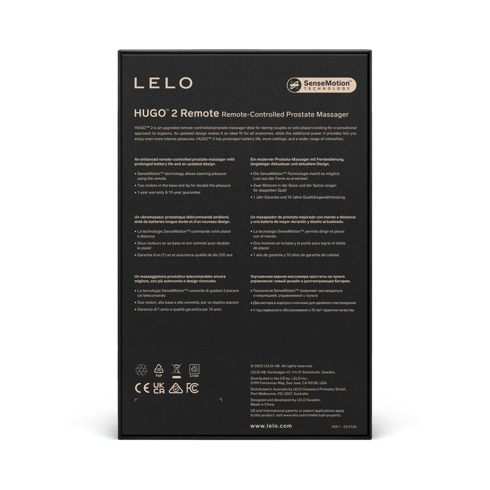 LELO HUGO 2 Prostate Massager with Remote 4