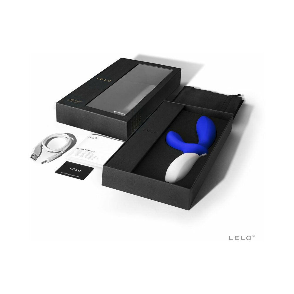 LELO LOKI WAVE Rechargeable Dual Stimulation Prostate Vibrator Federal Blue 3