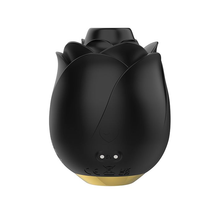 Lovehoney Fifty Shades of Grey Hearts & Flowers Rose Vibrator - Black 4