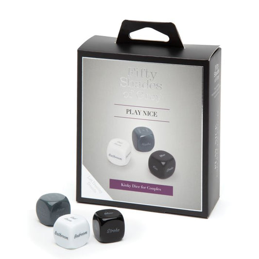 Lovehoney Fifty Shades of Grey Play Nice Kinky Dice for Couples