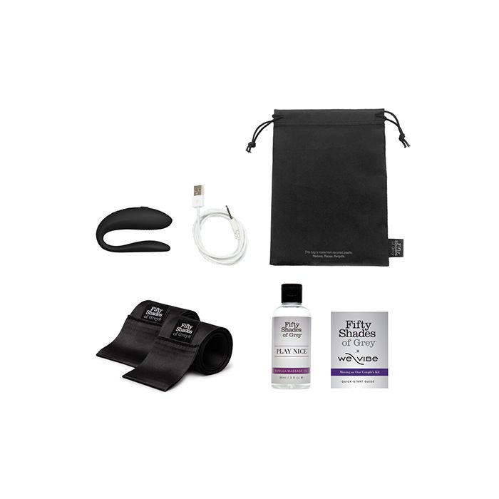 Lovehoney Fifty Shades of Grey & We-Vibe Moving As One Couples Kit 4