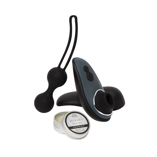 Lovehoney Fifty Shades of Grey & Womanizer Desire Blooms Kit 1