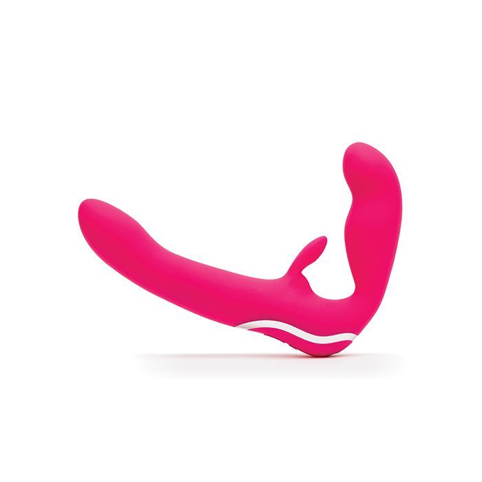 Lovehoney Happy Rabbit Strapless Strap on Rabbit Vibe - Pink 2