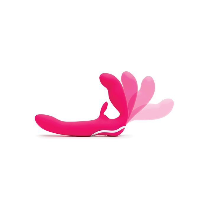 Lovehoney Happy Rabbit Strapless Strap on Rabbit Vibe - Pink 3