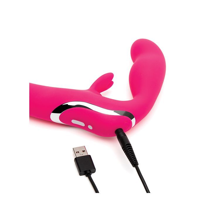 Lovehoney Happy Rabbit Strapless Strap on Rabbit Vibe - Pink 4