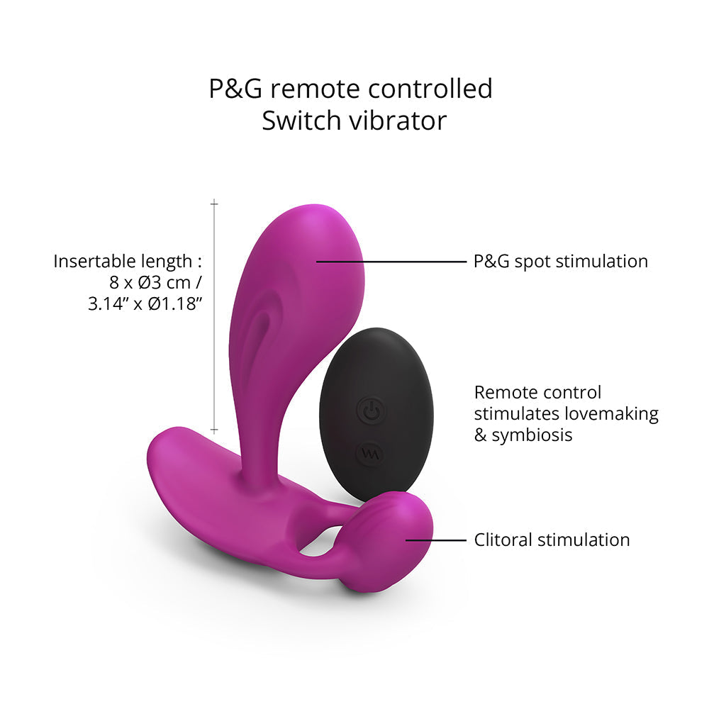 Lovely Planet Love to Love Witty Rechargeable Remote-Controlled Silicone P & G Vibrator 11