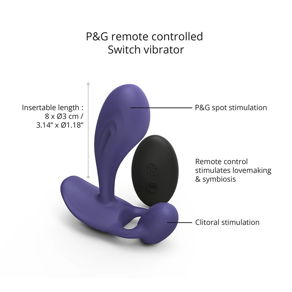 Lovely Planet Love to Love Witty Rechargeable Remote-Controlled Silicone P & G Vibrator 6