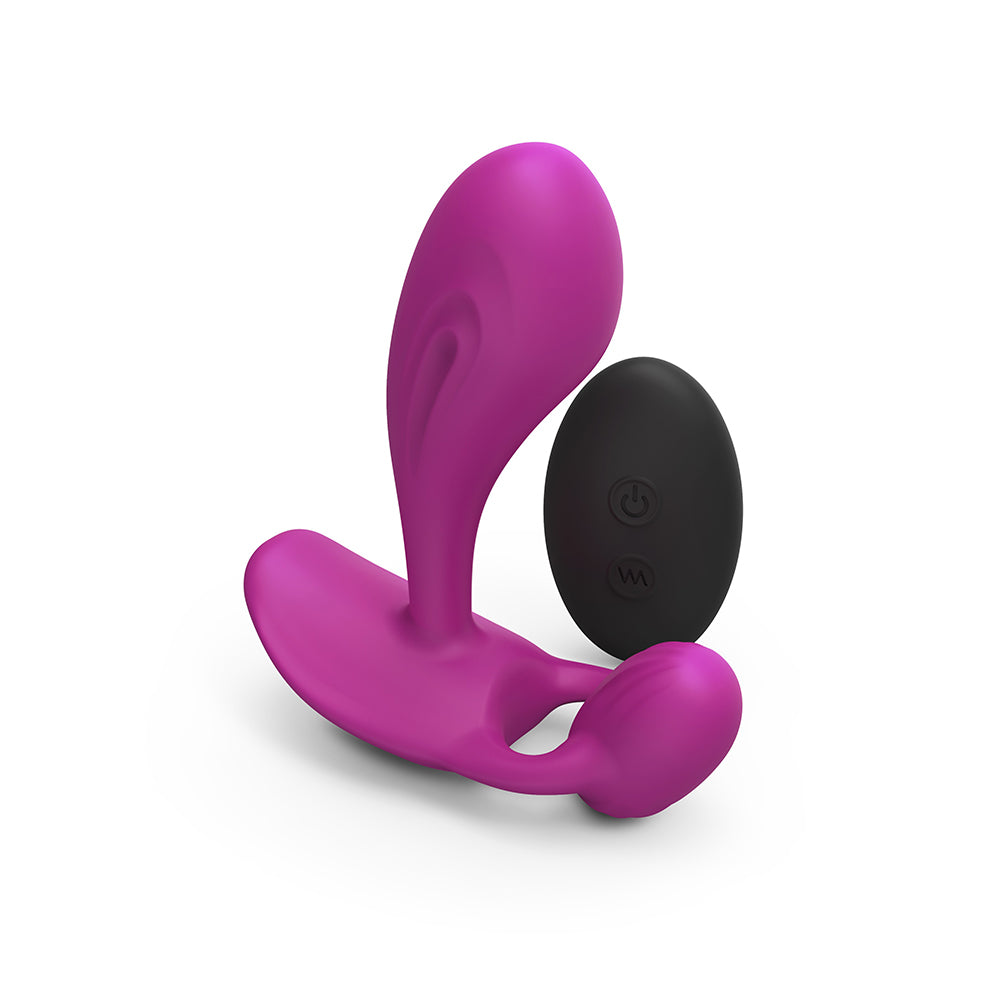 Lovely Planet Love to Love Witty Rechargeable Remote-Controlled Silicone P & G Vibrator 8