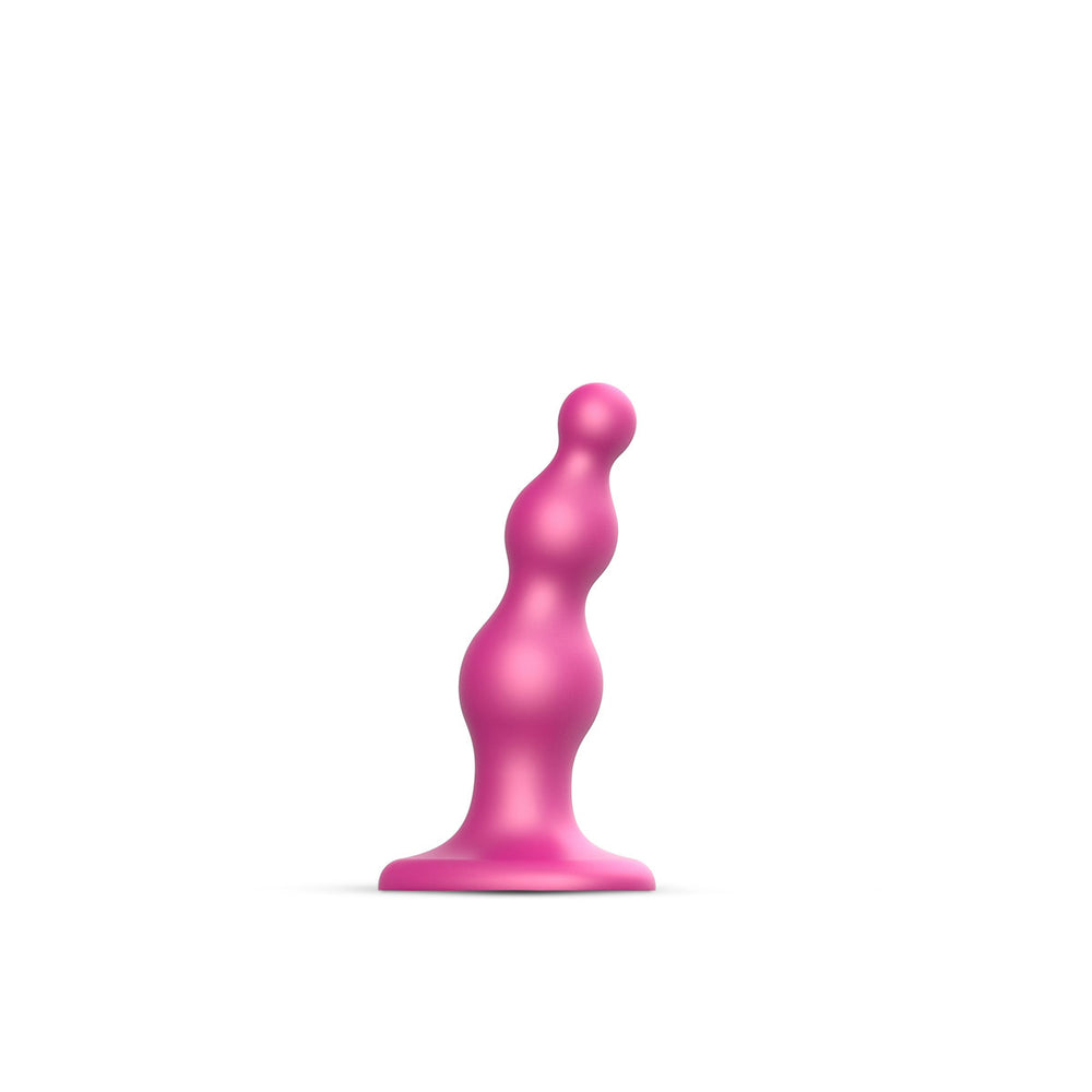 Lovely Planet Strap-On-Me Dildo Plug Beads Raspberry