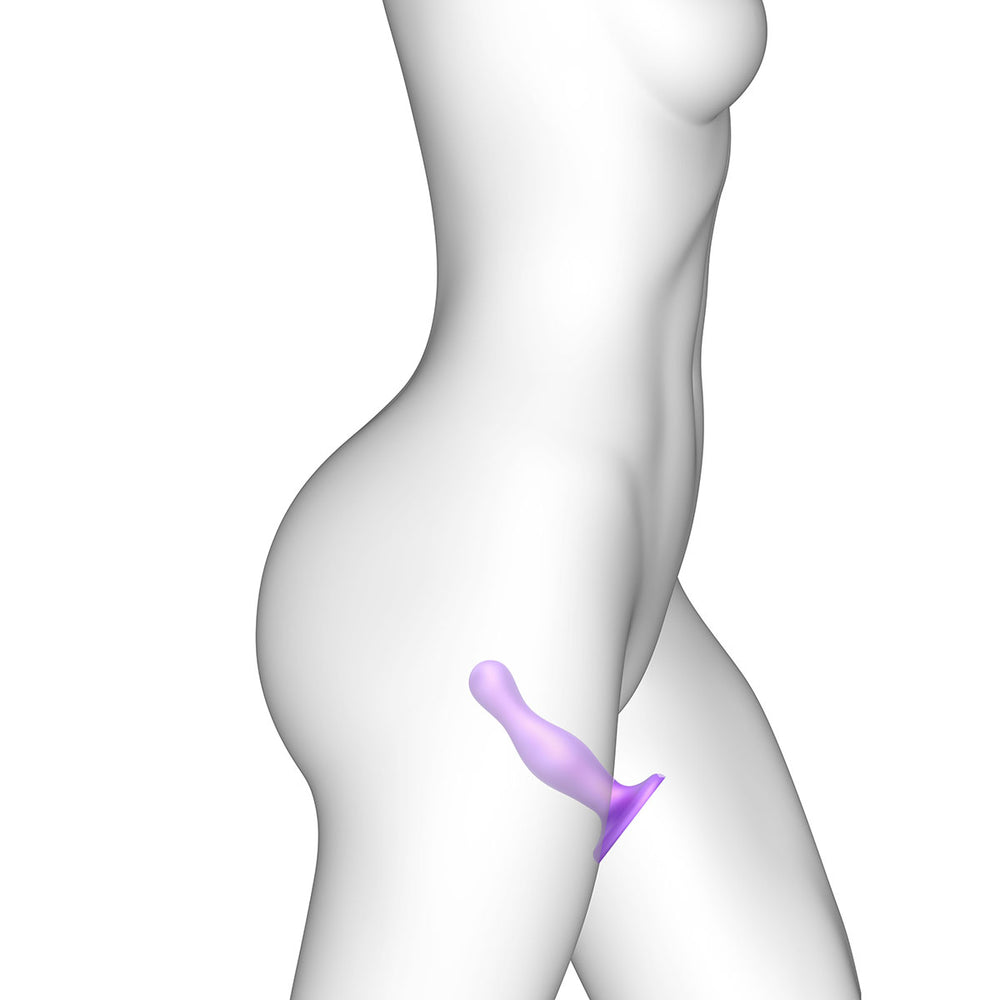 Lovely Planet Strap-On-Me Dildo Plug Curvy Purple 4