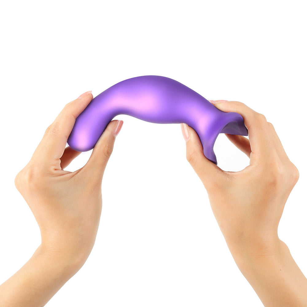 Lovely Planet Strap-On-Me Dildo Plug Curvy Purple 6