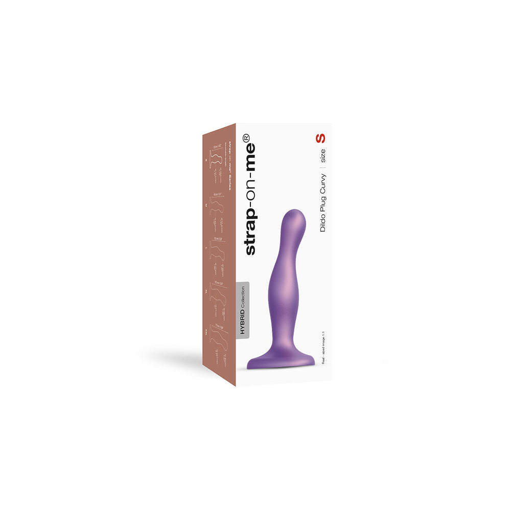 Lovely Planet Strap-On-Me Dildo Plug Curvy Purple 8