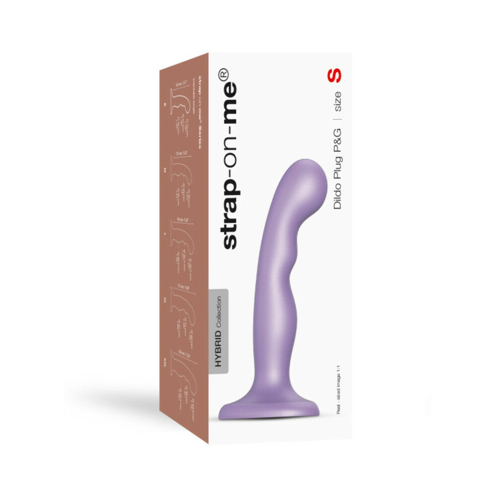 Lovely Planet Strap-On-Me Hybrid Collection Silicone Dildo Plug P&G Metallic Lilac
