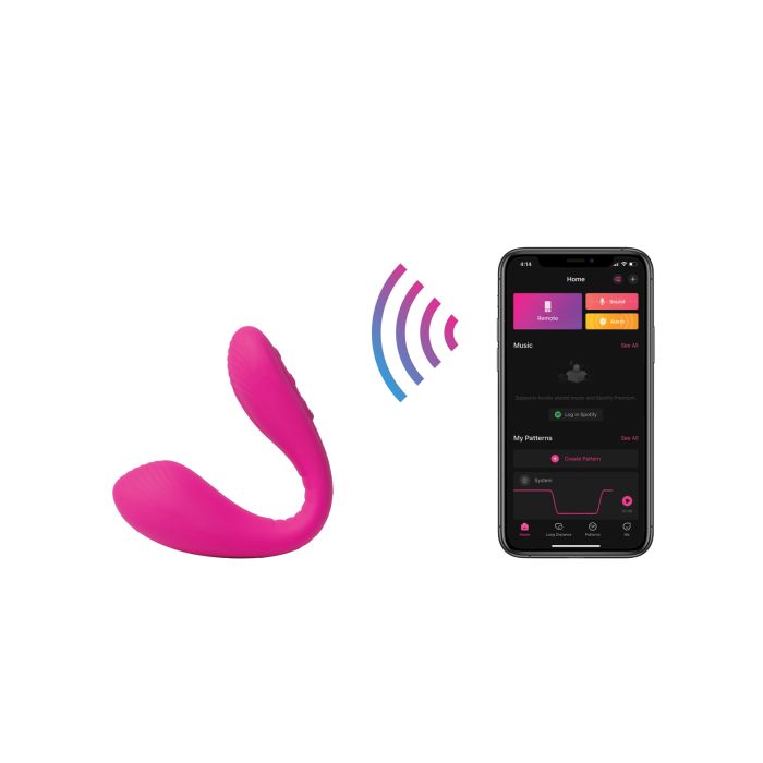 Lovense Dolce (previously Quake) Adjustable Dual Stimulator - Pink 4