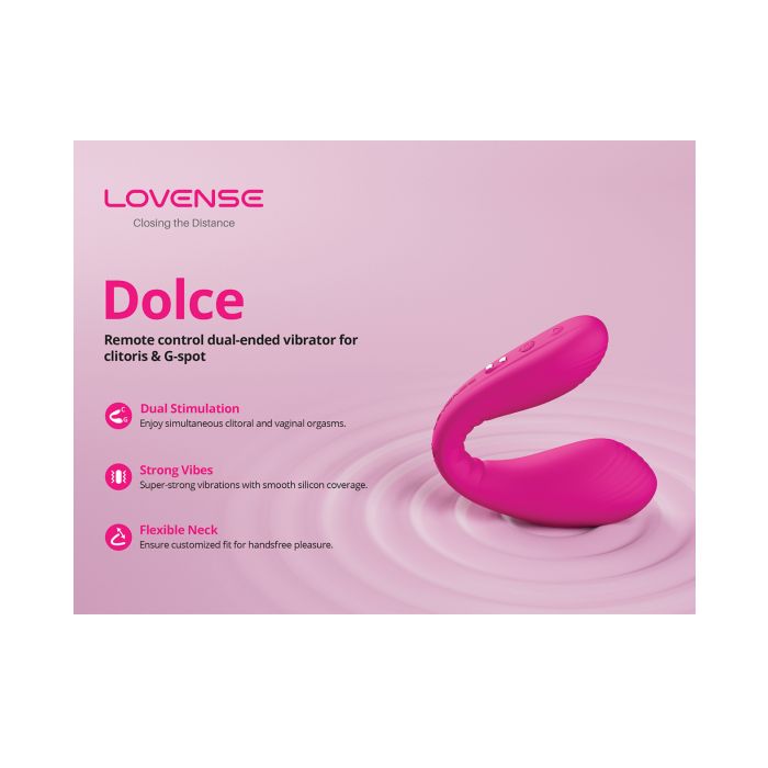 Lovense Dolce (previously Quake) Adjustable Dual Stimulator - Pink 6