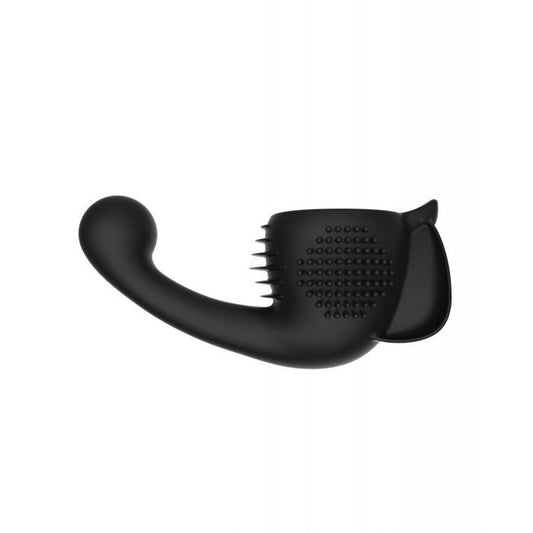 Lovense Domi Flexible Rechargeable Mini Wand Female Attachment - Black 1