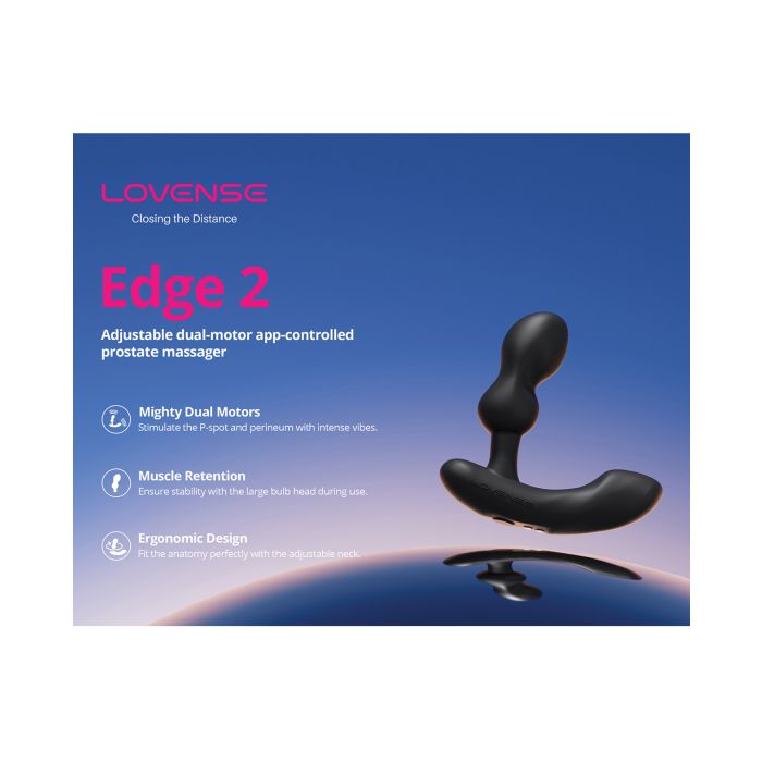 Lovense Edge 2 Flexible Prostate Massager - Black 5