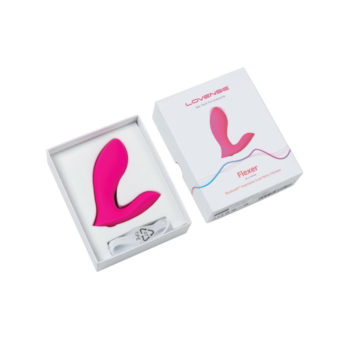 Lovense Flexer Dual Panty Vibrator - Pink 4