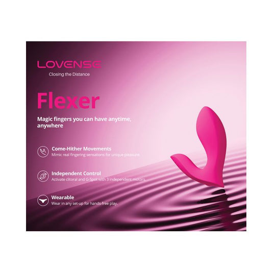 Lovense Flexer Dual Panty Vibrator - Pink 1