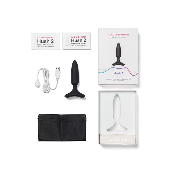 Lovense Hush 2 1" Butt Plug - Black 4