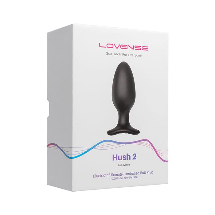 Lovense Hush 2 2.25" Butt Plug - Black