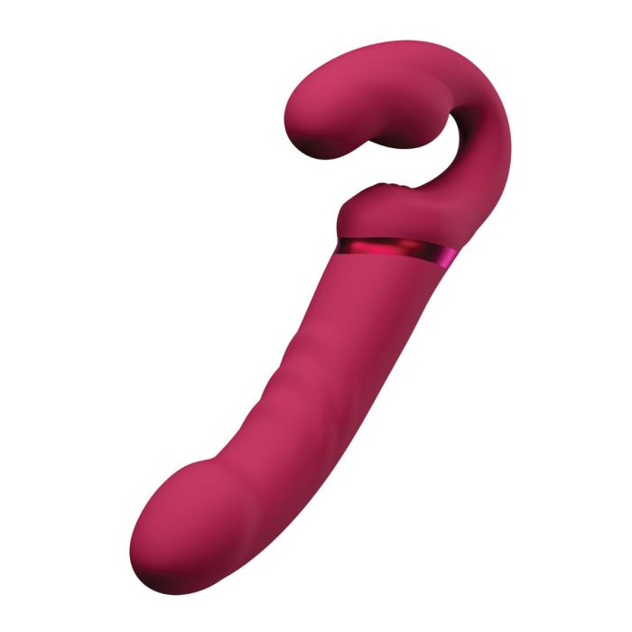 Lovense Lapis Vibrating Strapless Strap On - Pink 3