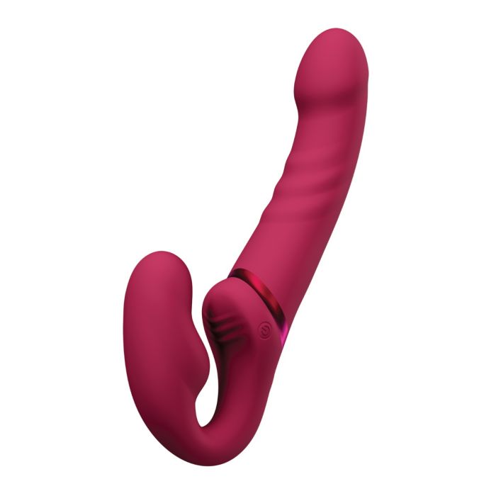Lovense Lapis Vibrating Strapless Strap On - Pink 4