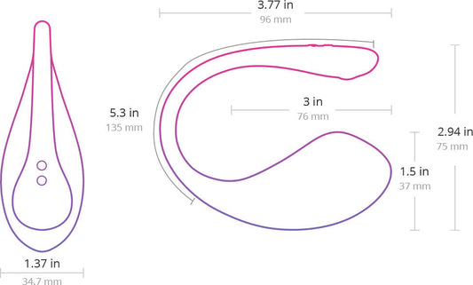 Lovense Lush 2.0 Sound Activated Vibrator - Pink 1