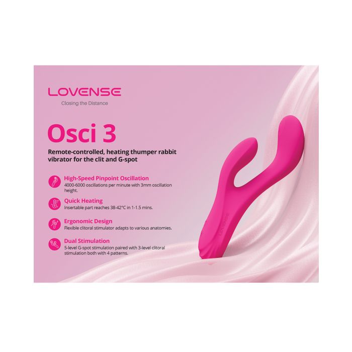 Lovense Osci 3 Oscillating G Spot Vibrator - Pink 2