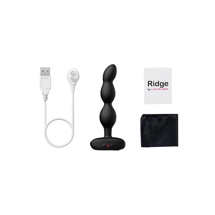 Lovense Ridge Bumpy Anal Plug - Black 4