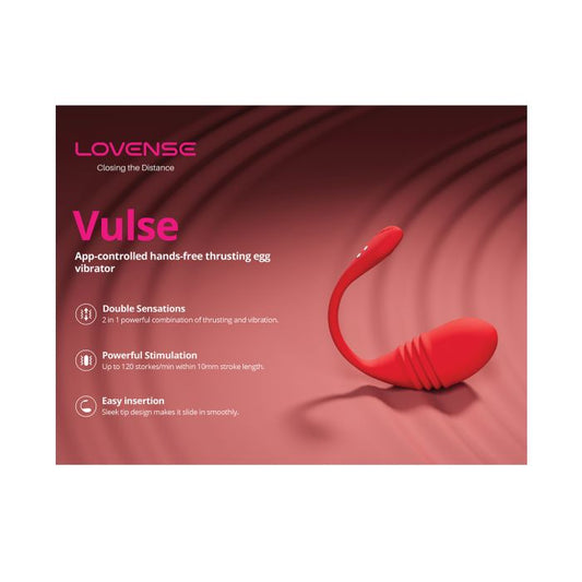 Lovense Vulse Thrusting Egg - Red 1