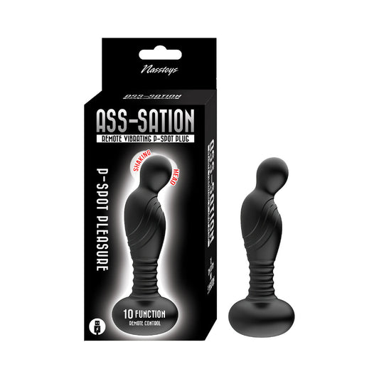 Nasstoys Ass-Sation Remote Vibrating P-Spot Plug Black