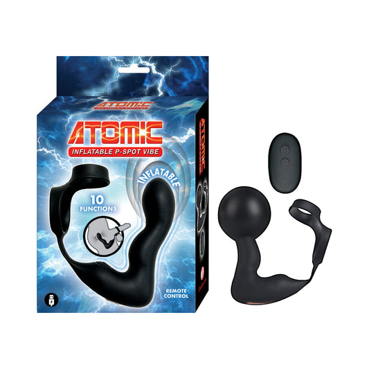 Nasstoys Atomic Inflatable P-Spot Vibe Black