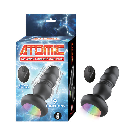 Nasstoys Atomic Thrusting Light-Up Power Plug Black