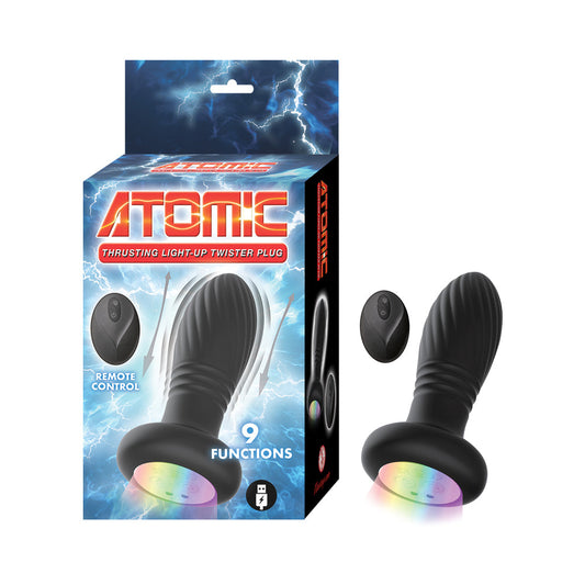 Nasstoys Atomic Thrusting Light-Up Twister Plug Black