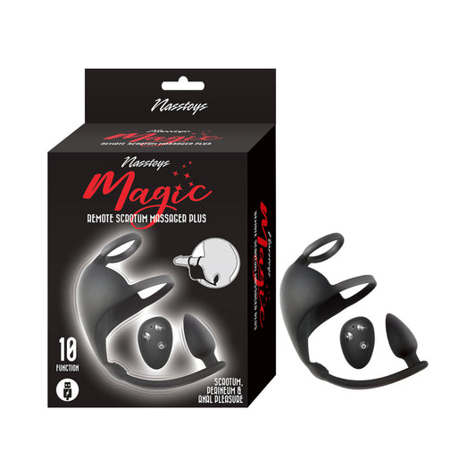 Nasstoys Magic Remote Scrotum Massager Plug Black