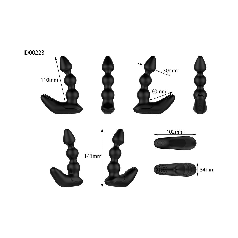 Nexus Bendz Prostate Edition Bendable Vibrating Prostate Massager with Remote Black 5