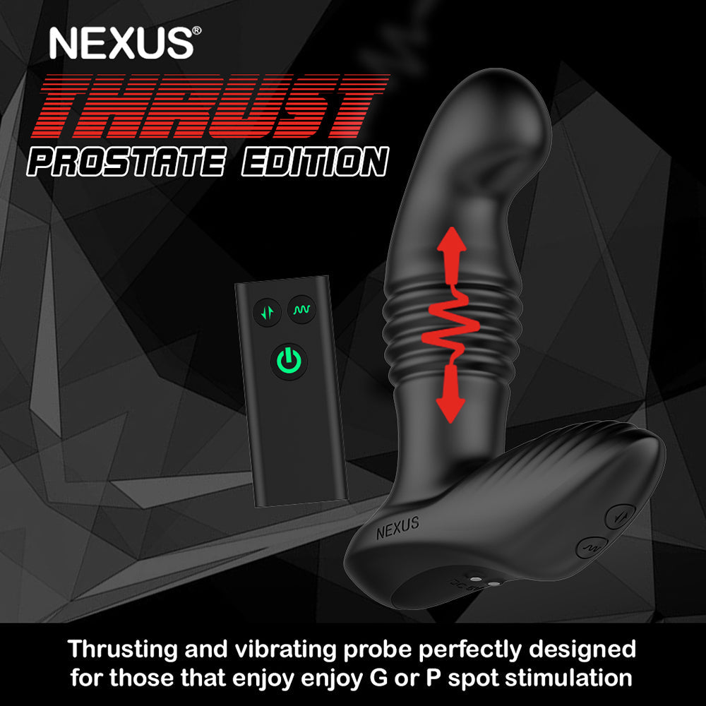 Nexus Thrust Prostate Edition Thrusting Vibrating Prostate and Perineum Massager Black 7