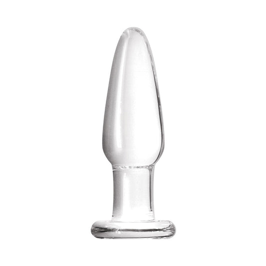 NS Novelties Crystal Tapered Glass Anal Plug Small Clear1