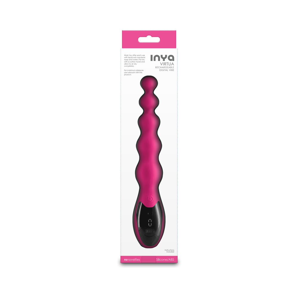 NS Novelties INYA Virtua Digital Vibe with Beads Pink 3