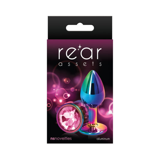NS Novelties Rear Assets Metal Anal Plug Multicolor 1