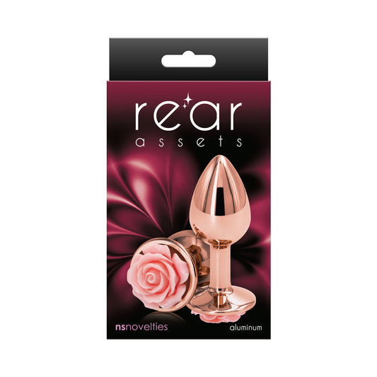 NS Novelties Rear Assets Rose Anal Plug Small 1