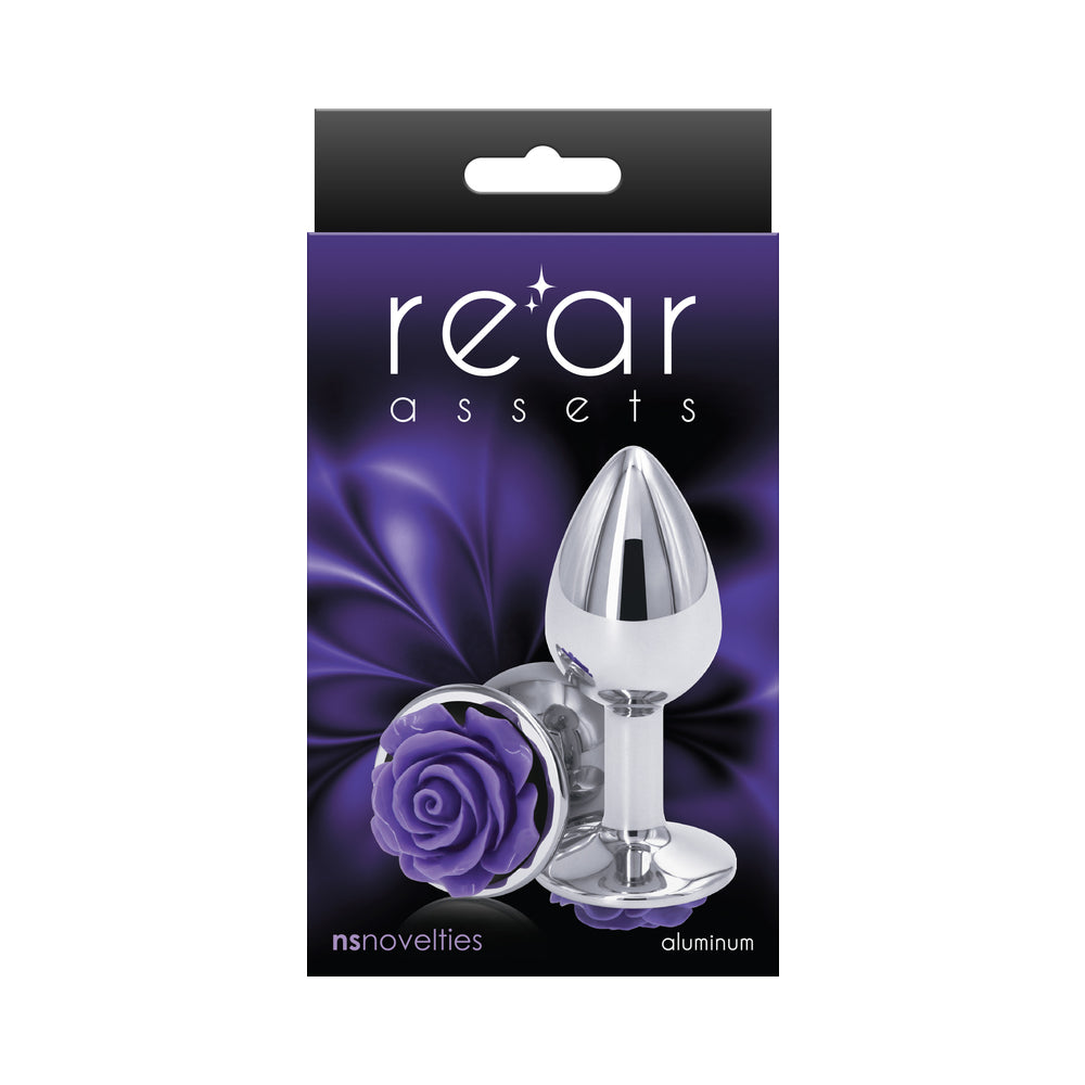 NS Novelties Rear Assets Rose Anal Plug Small 2