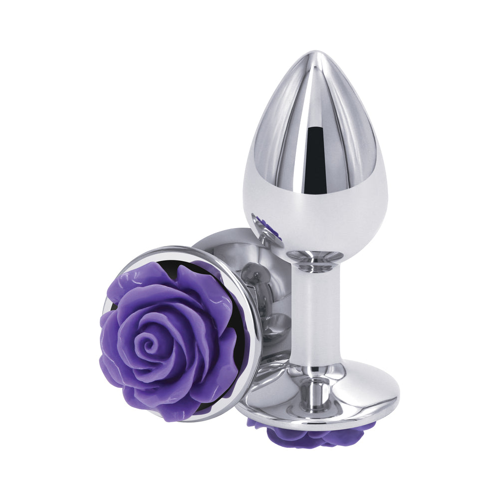 NS Novelties Rear Assets Rose Anal Plug Small 5